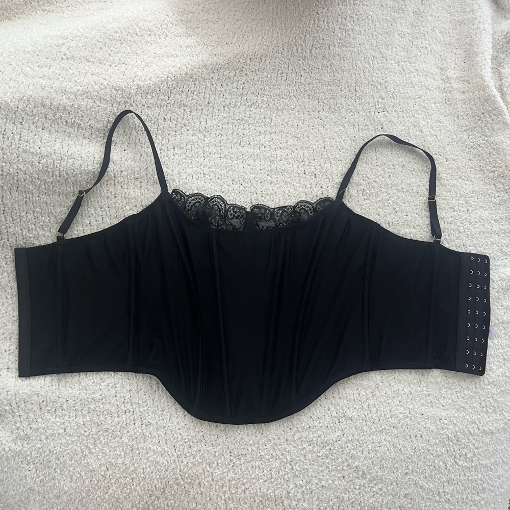 urban out from under lace trim corset top